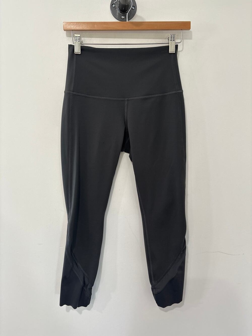 Lululemon Wunder Under Smooth Cover High Rise Crop Leggings Gray Size 6